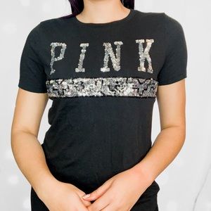 💜Pink Victoria’s Secret Bling Tee Shirt